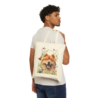 Chow Chow Canvas Tote Bag