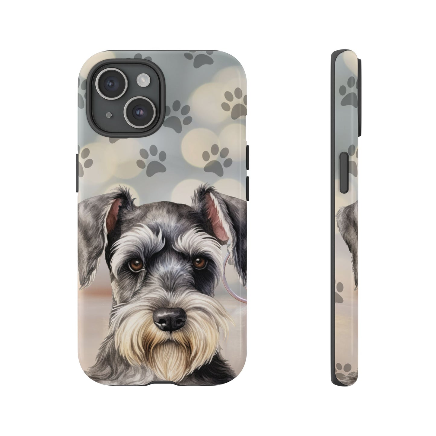 Miniature Schnauzer by Tough Cases (Apple iPhone, Samsung Galaxy, and Google Pixel)