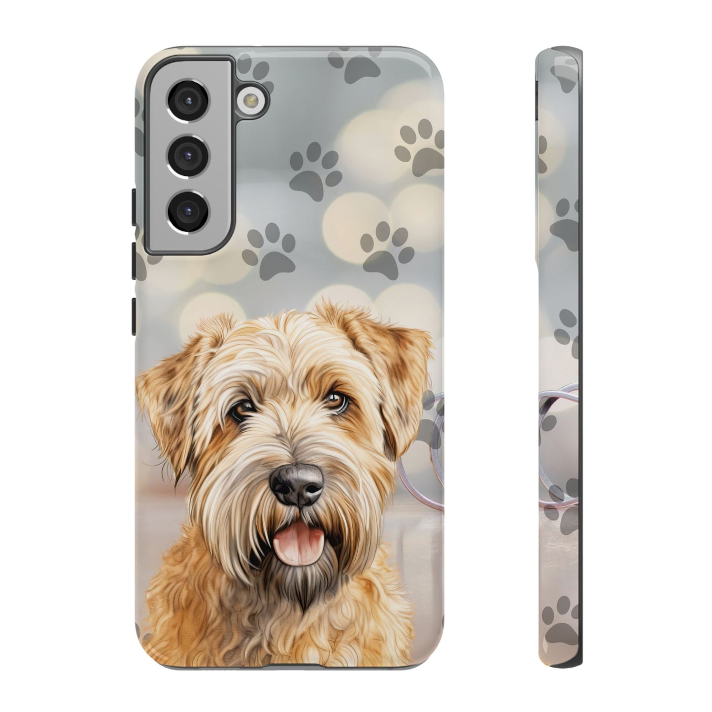 Self-Coated Wheaten Terrier by Tough Cases (Apple iPhone, Samsung Galaxy, and Google Pixel)