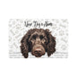 American Water Spaniel Personalized Pet Food Mat with Dog's Name, Customizable Dog Bowl Mat, Cute Dog Mat, Pet Feeding Mat, Dog Owner Gift, Pet Decor