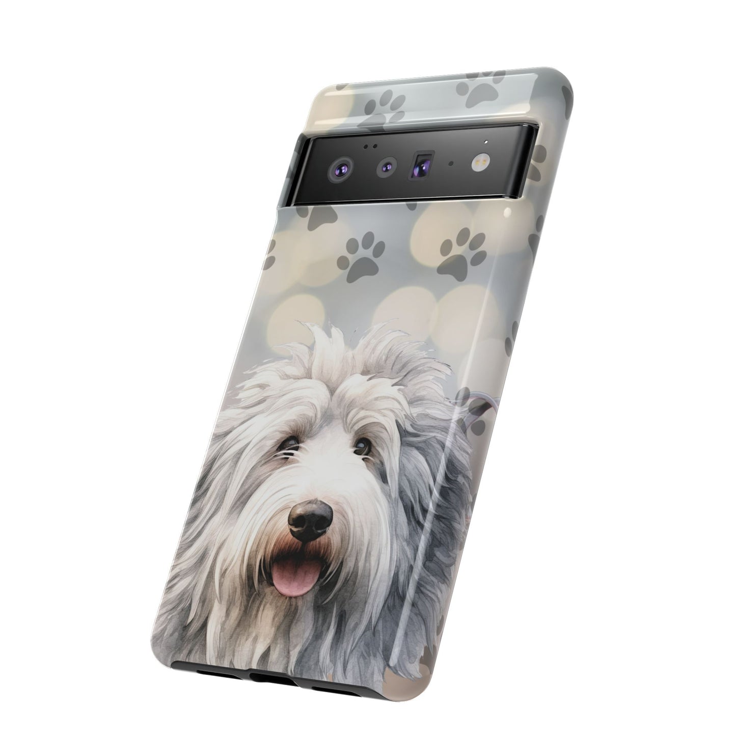 Old English Sheepdog by Tough Cases (Apple iPhone, Samsung Galaxy, and Google Pixel devices)