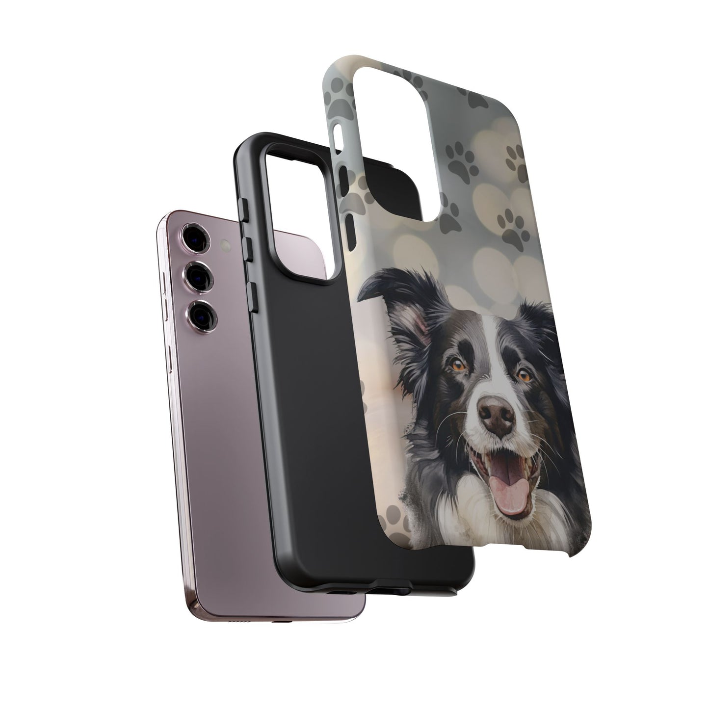 Border Collie Phone Case by Tough Cases (Apple iPhone, Samsung Galaxy, and Google Pixel)
