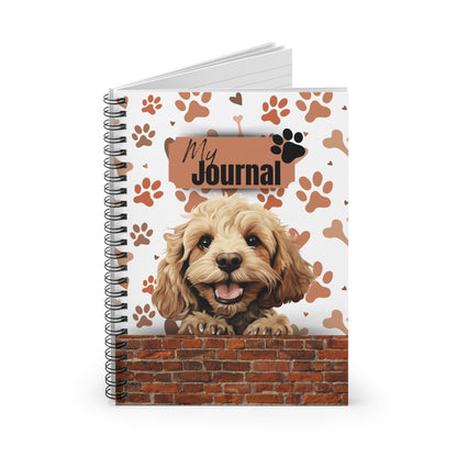Cockapoo Spiral Notebook - Ruled Line