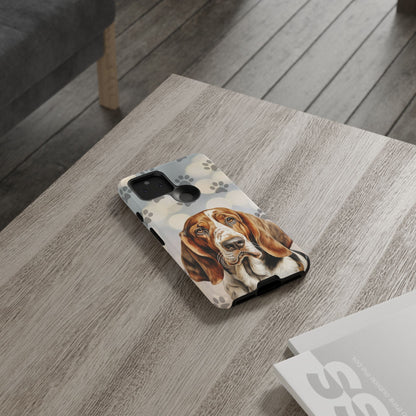 Basset Hound Phone Case by Tough Cases (Apple iPhone, Samsung Galaxy, and Google Pixel)
