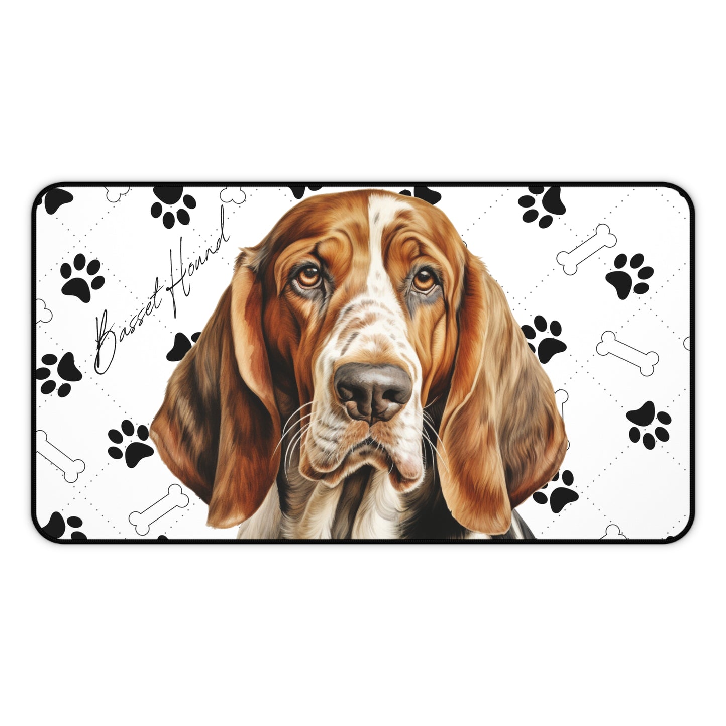 Basset Hound Desk Mat