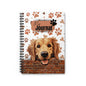 Golden Retriever Spiral Notebook - Ruled Line