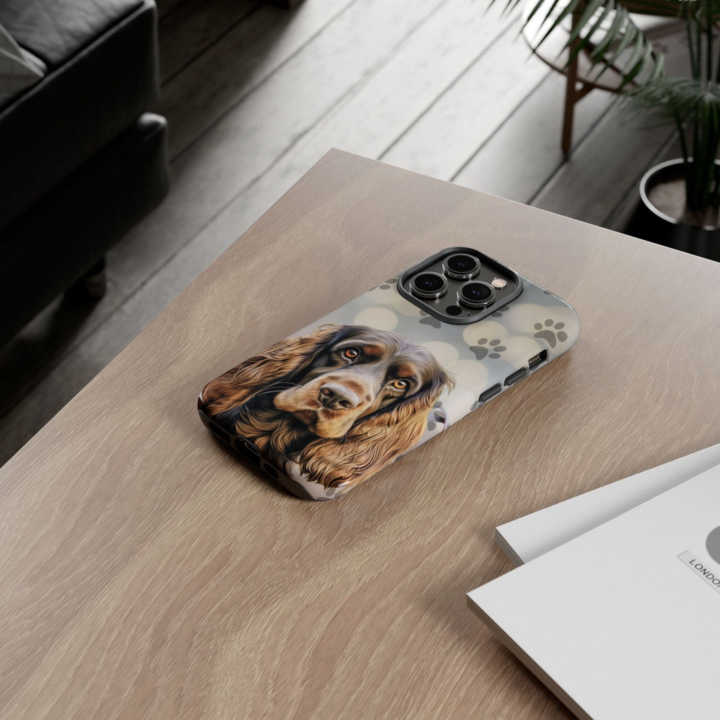 English Cocker Spaniel Phone Case by Tough Cases (Apple iPhone, Samsung Galaxy, and Google Pixel)