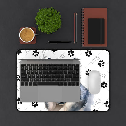 Siberian Husky Desk Mat