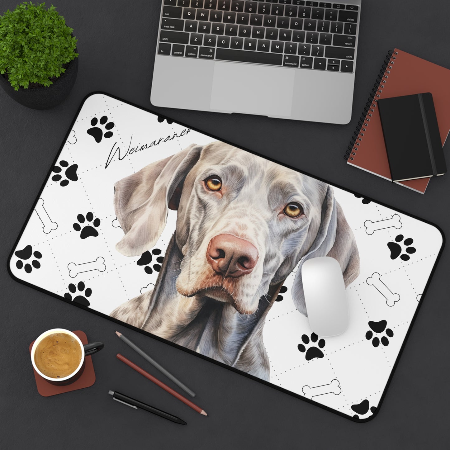 Weimaraner Desk Mat