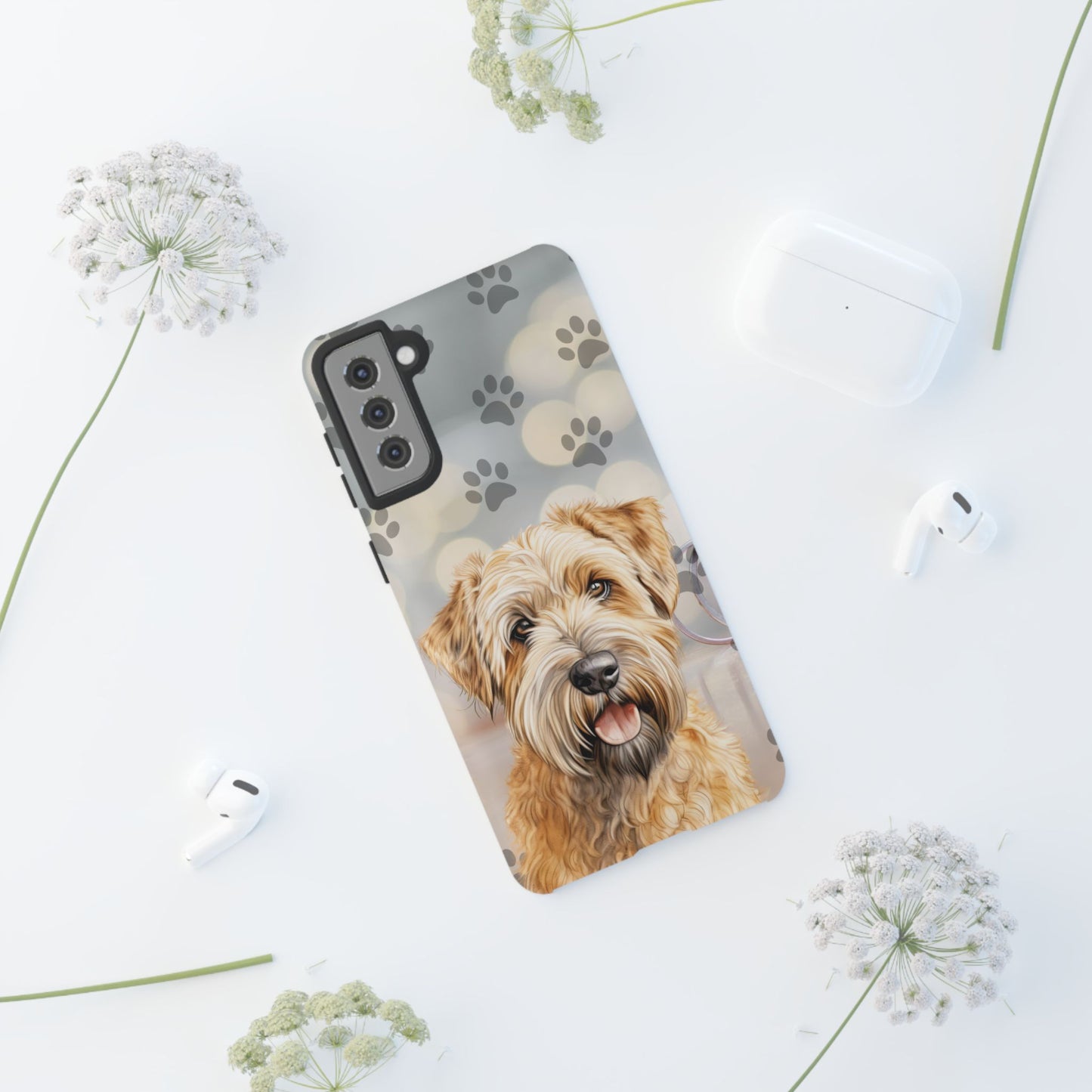 Self-Coated Wheaten Terrier by Tough Cases (Apple iPhone, Samsung Galaxy, and Google Pixel)