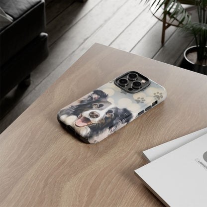 Border Collie Phone Case by Tough Cases (Apple iPhone, Samsung Galaxy, and Google Pixel)