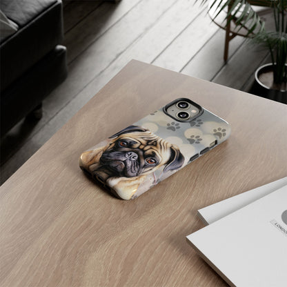 Pug Phone Case by Tough Cases (Apple iPhone, Samsung Galaxy, and Google Pixel)