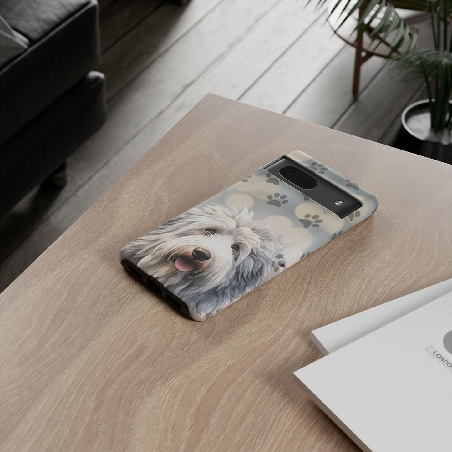 Old English Sheepdog by Tough Cases (Apple iPhone, Samsung Galaxy, and Google Pixel devices)