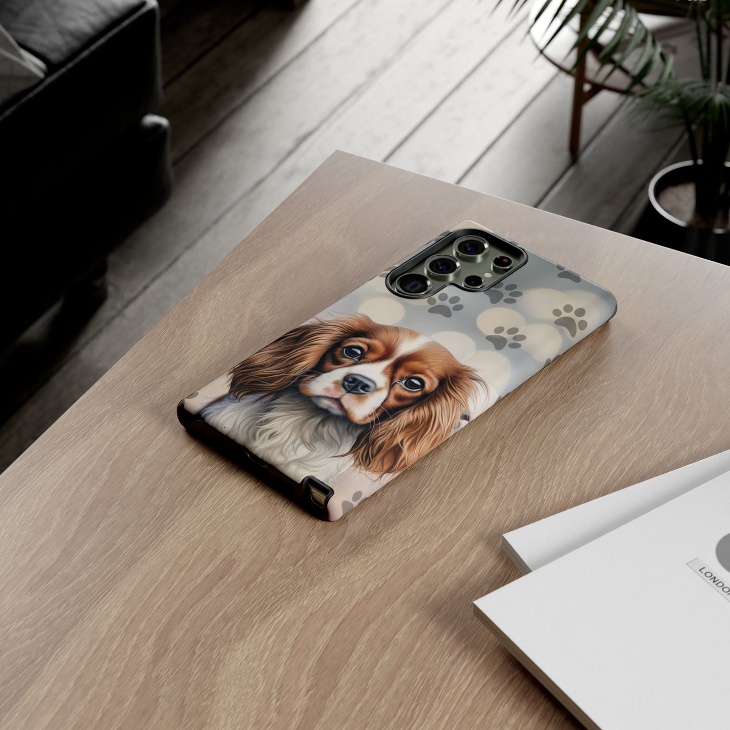 Cavalier King Charles Spaniel phone case by Tough Cases (Apple iPhone, Samsung Galaxy, and Google Pixel)