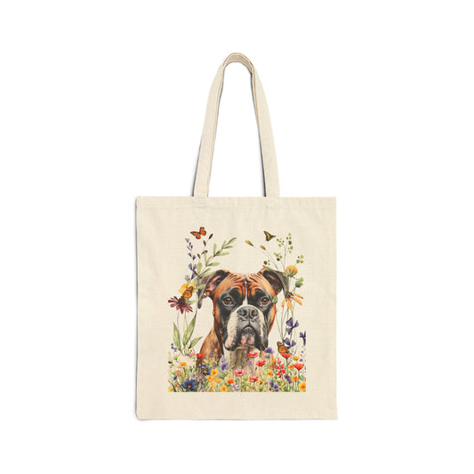 Boxer Canvas Tote Bag
