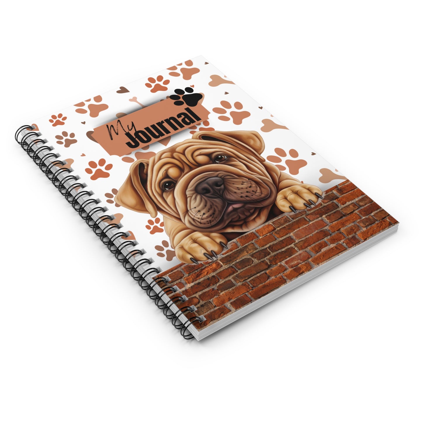 Shar-Pei Spiral Notebook - Ruled Line