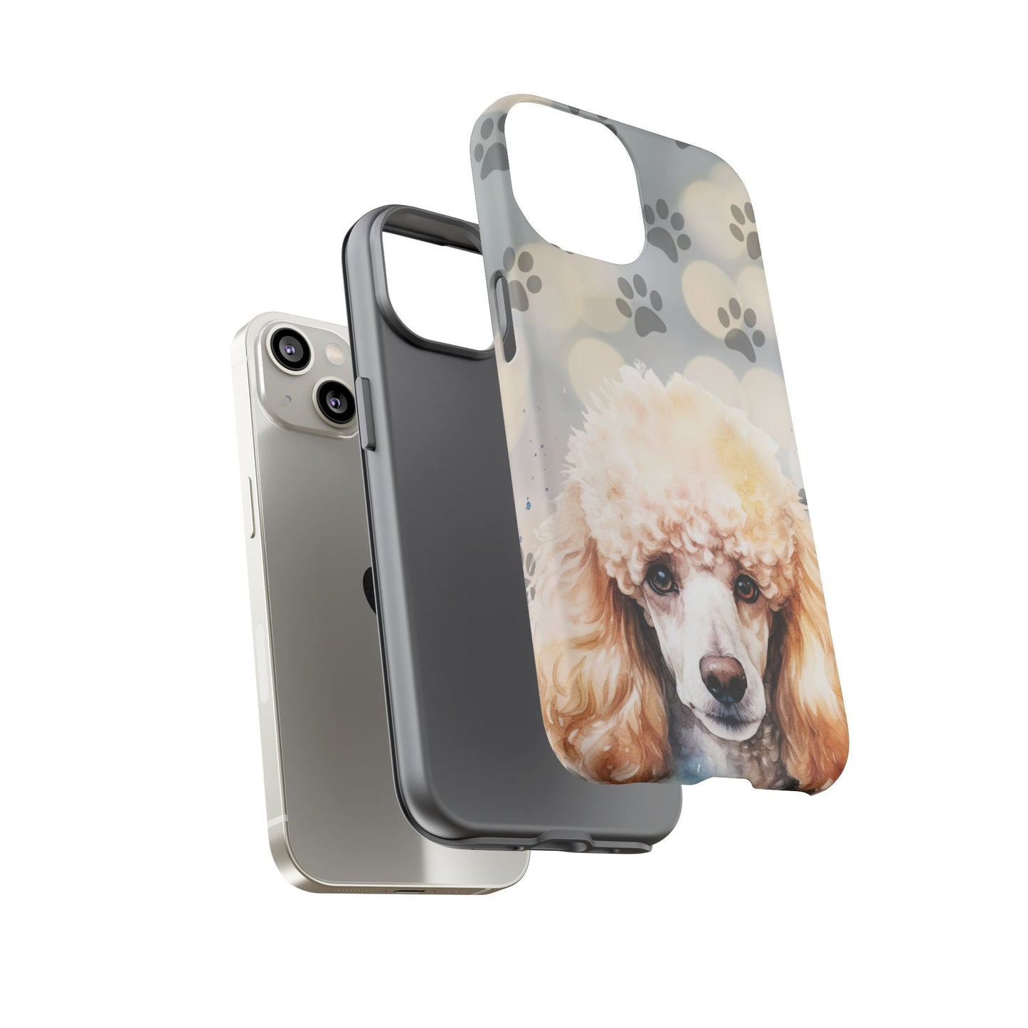Poodle Phone Case by Tough Cases (Apple iPhone, Samsung Galaxy, and Google Pixel )
