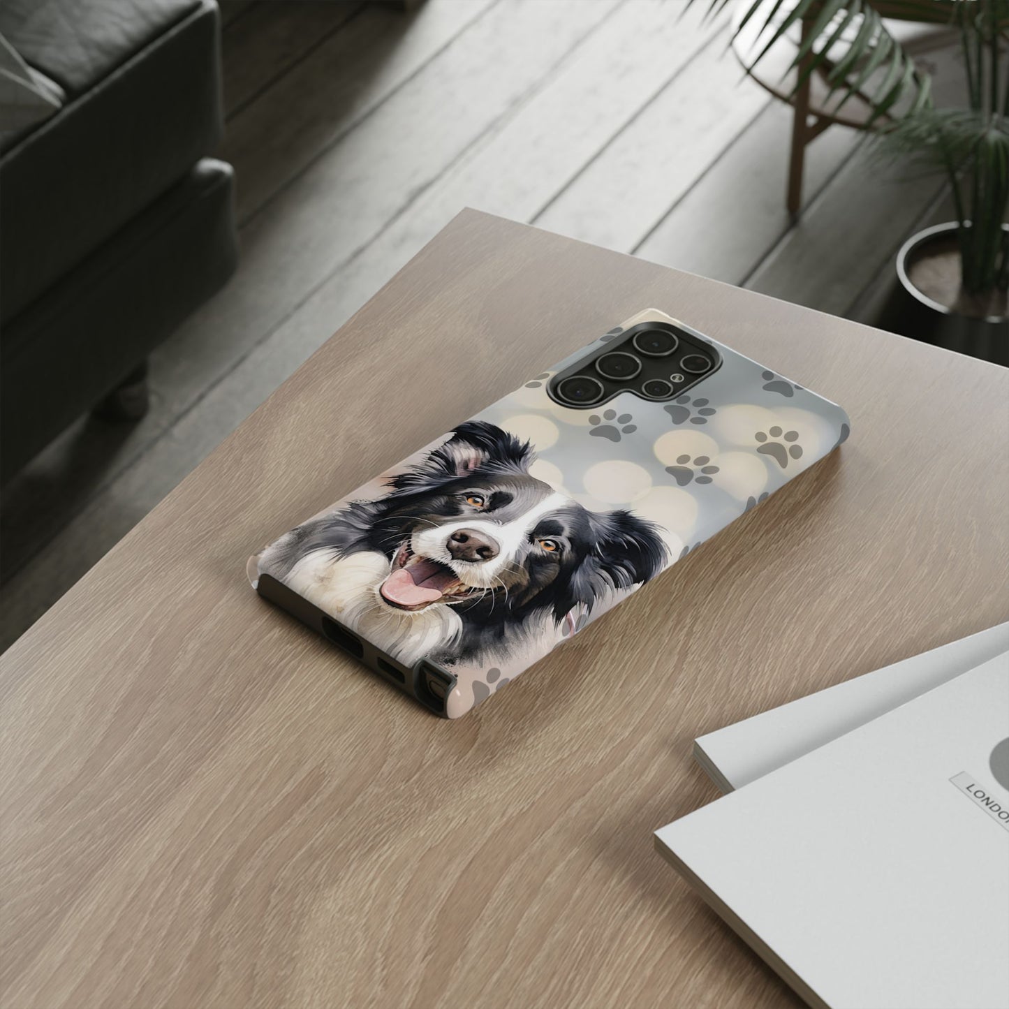 Border Collie Phone Case by Tough Cases (Apple iPhone, Samsung Galaxy, and Google Pixel)