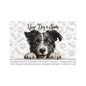 Croatian Sheepdog Personalized Pet Food Mat, Custom Dog Feeding Mat, Cute Dog Decor, Dog Bowl Area, Pet Lover Gift, Dog Owner Accessory