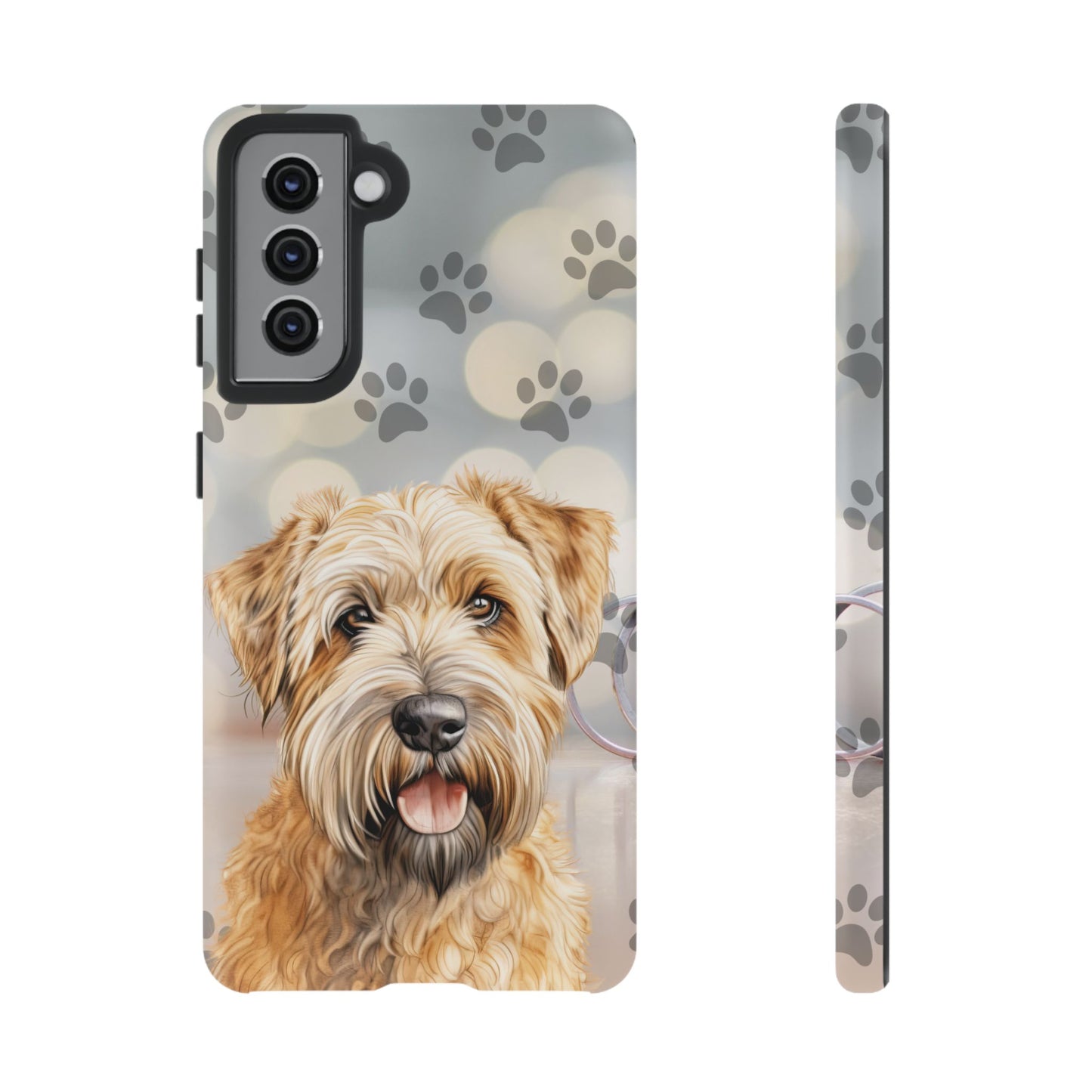 Self-Coated Wheaten Terrier by Tough Cases (Apple iPhone, Samsung Galaxy, and Google Pixel)