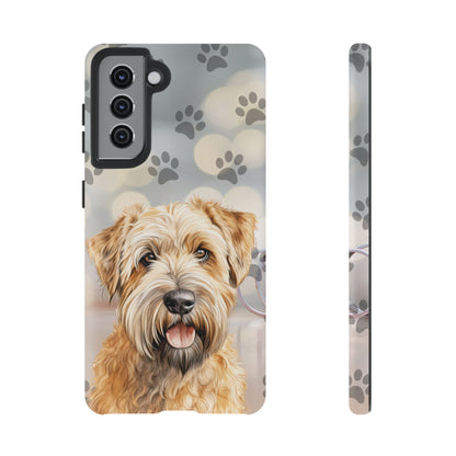 Self-Coated Wheaten Terrier by Tough Cases (Apple iPhone, Samsung Galaxy, and Google Pixel)