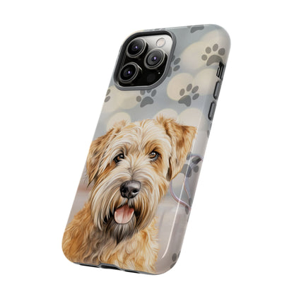Self-Coated Wheaten Terrier by Tough Cases (Apple iPhone, Samsung Galaxy, and Google Pixel)