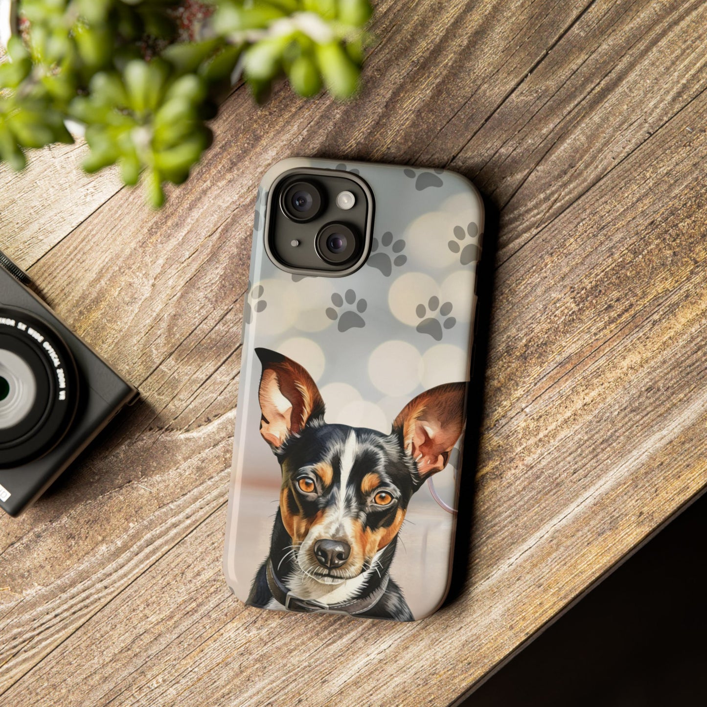 Rat Terrier by Tough Cases a (Apple iPhone, Samsung Galaxy, and Google Pixel)