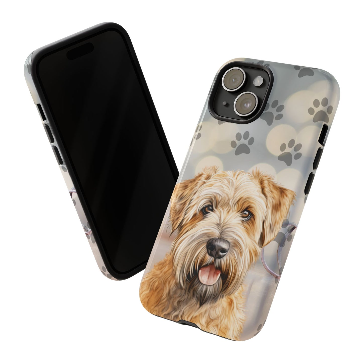 Self-Coated Wheaten Terrier by Tough Cases (Apple iPhone, Samsung Galaxy, and Google Pixel)