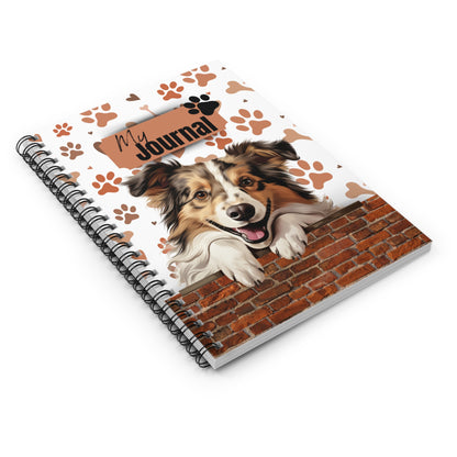 Shetland Sheepdog Spiral Notebook - Ruled Line