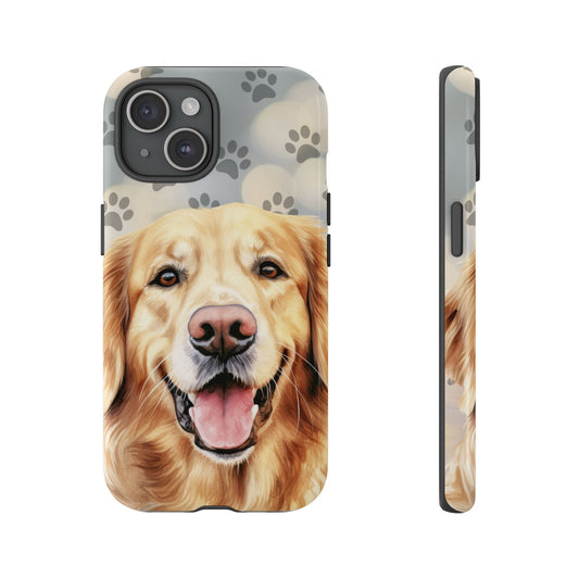 Golden Retriever Phone Case by Tough Cases (iphone 15, pro and Max)