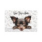 Mudi Personalized Pet Food Mat, Custom Dog Food Mat, Dog Feeding Mat, Cute Pet Mat, Dog Lovers Gift