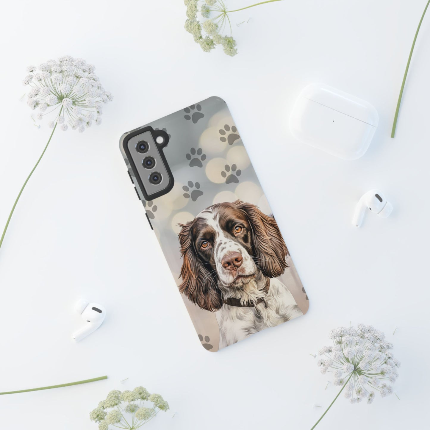 English Springer Spaniel Phone Case by Tough Cases (Apple iPhone, Samsung Galaxy, and Google Pixel)
