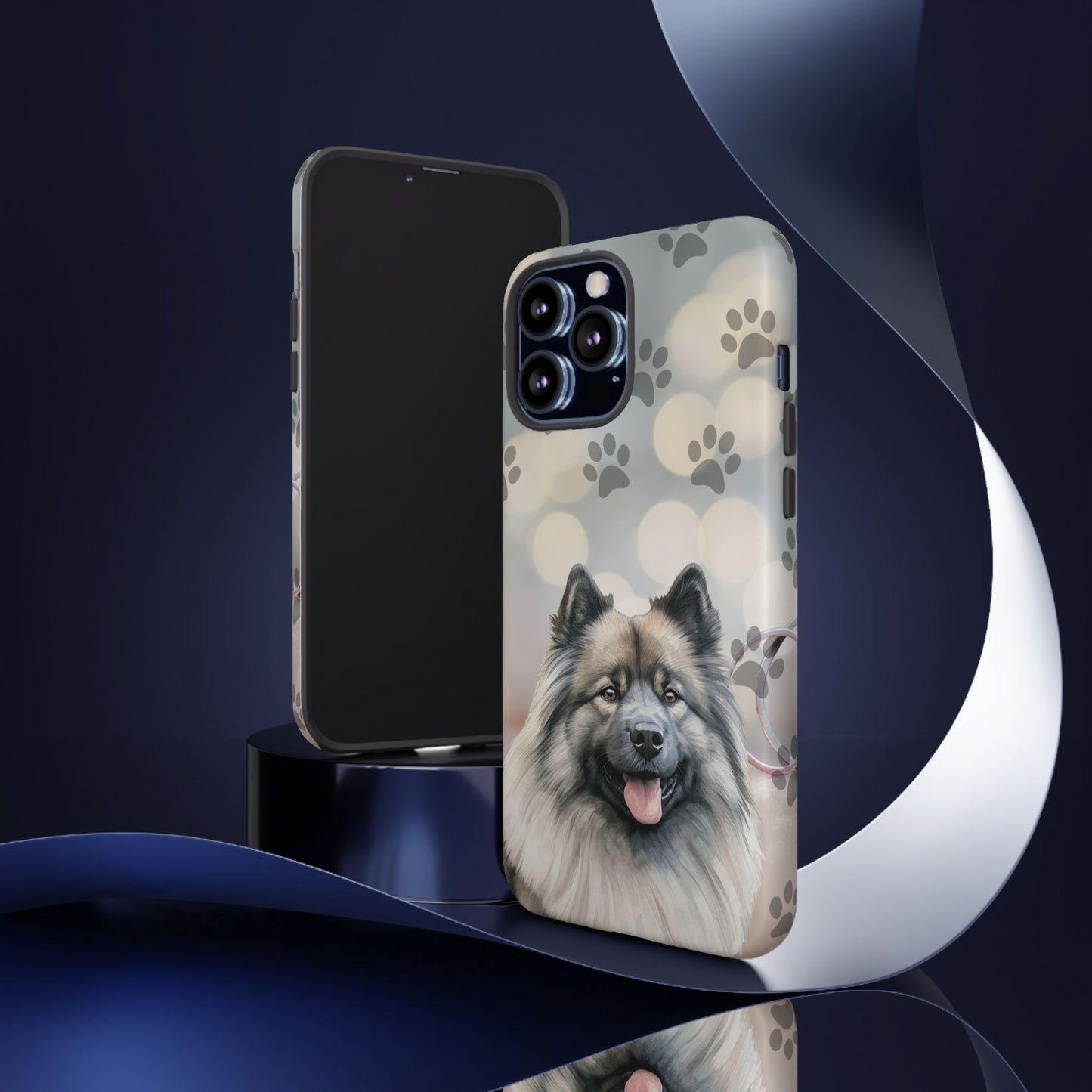 Keeshond Phone Case by Tough Cases ( Apple iPhone, Samsung Galaxy, and Google Pixel)