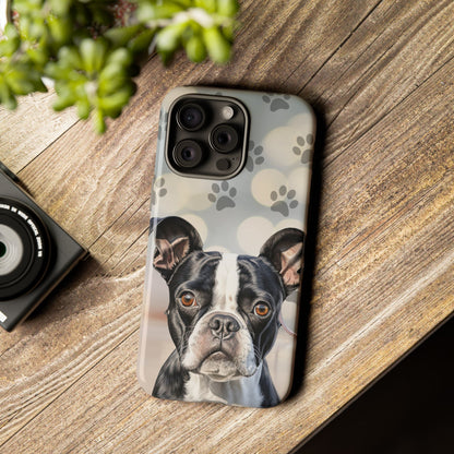 Boston Terrier Phone Case by Tough Cases (Apple iphone, Samsung galaxy, Google Pixel) Boston Terrier