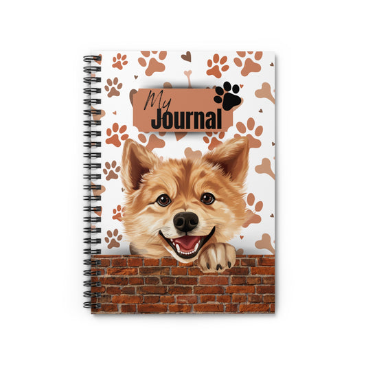 Finnish Spitz Spiral Notebook - Ruled Line