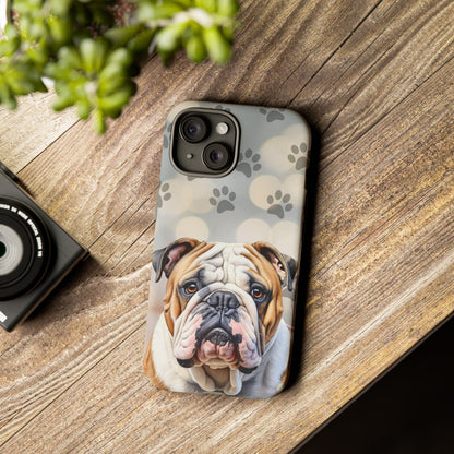 Bull Dog Phone Case by Tough Cases (Apple iPhone, Samsung Galaxy, and Google Pixel)