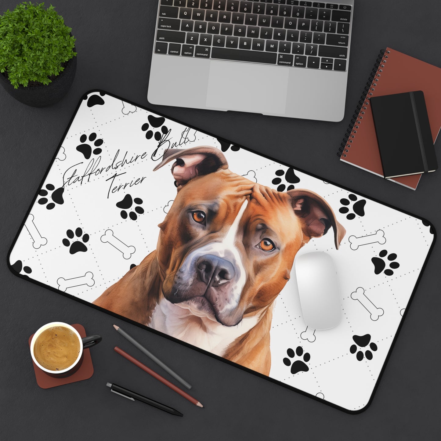 Staffordshire Bull Terrier Desk Mat
