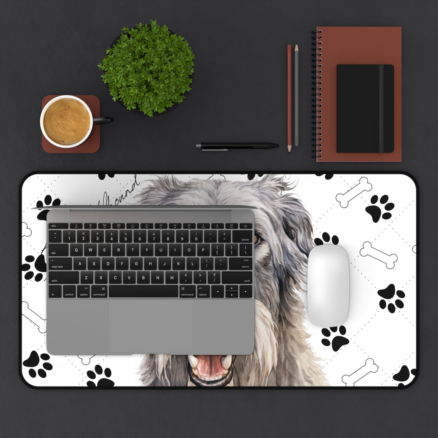 Irish Wolfhound Desk Mat