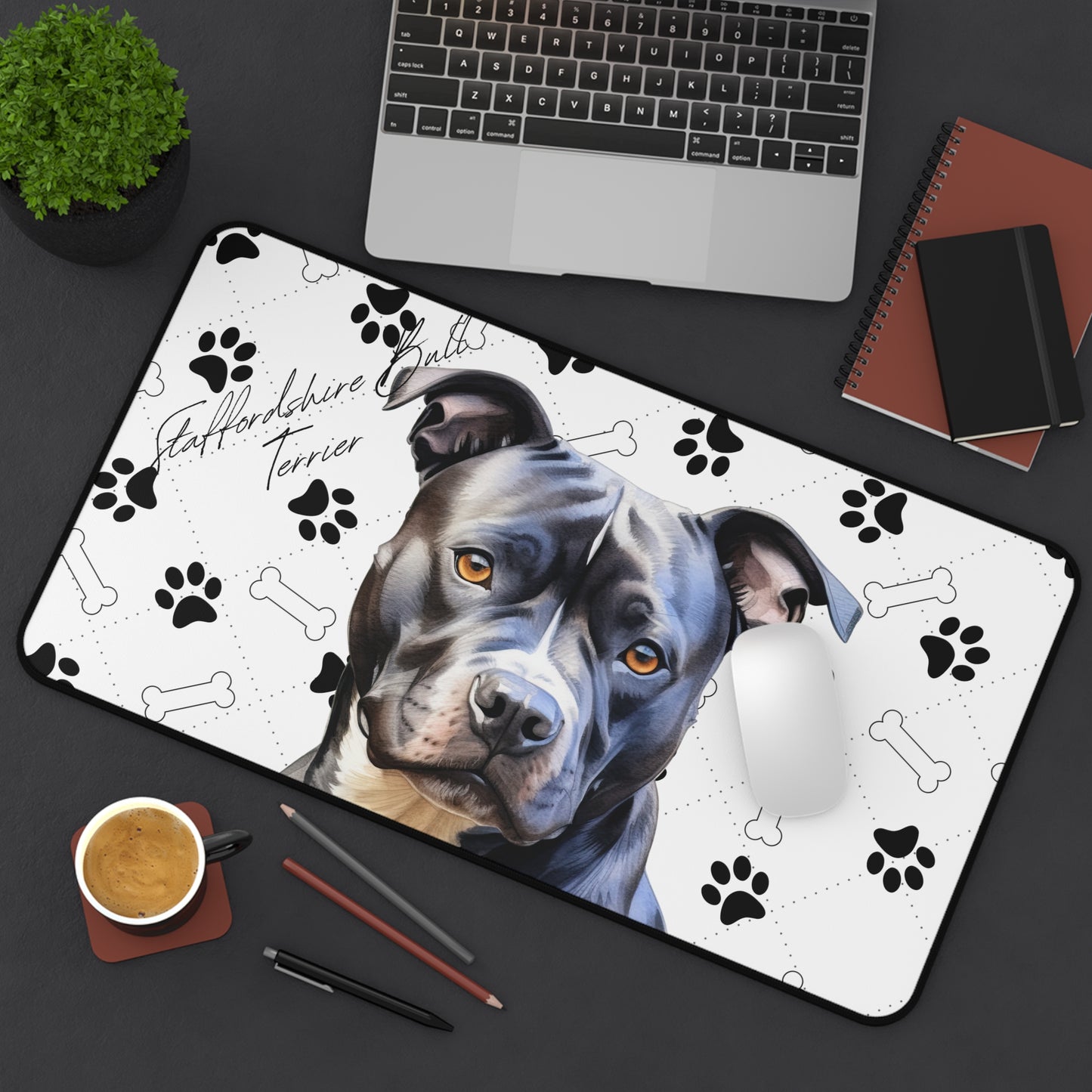 Staffordshire Terrier Desk Mat