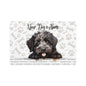 Bouvier des Flandres Personalized Pet Food Mat, Customizable Dog Feeding Mat, Cute Puppy Design, Pet Accessory, Home Décor for Pet Lovers