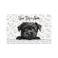 Affenpinscher Personalized Pet Food Mat for Dogs, Custom Dog Bowl Mat, Durable Pet Feeding Place, Dog Accessories, Pet Gifts for Dog Lovers