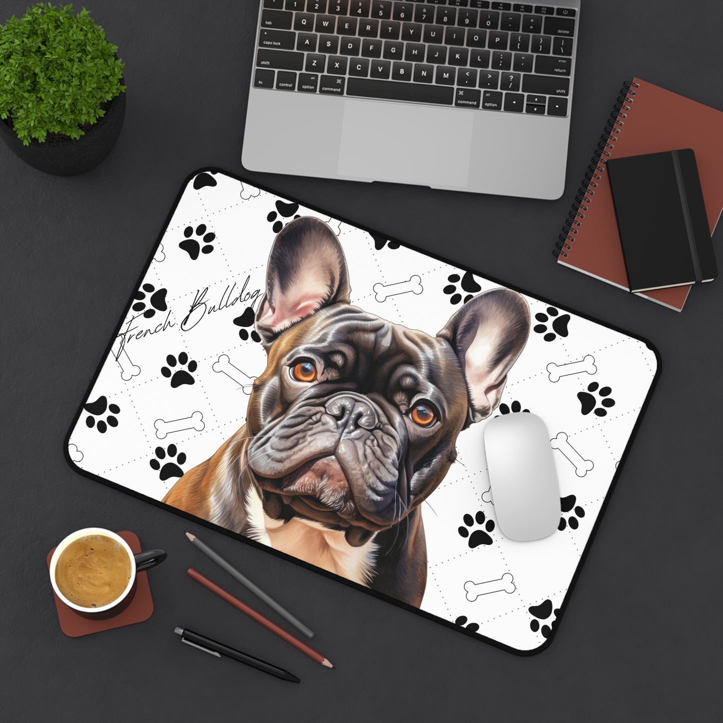 French Bull Dog Desk Mat