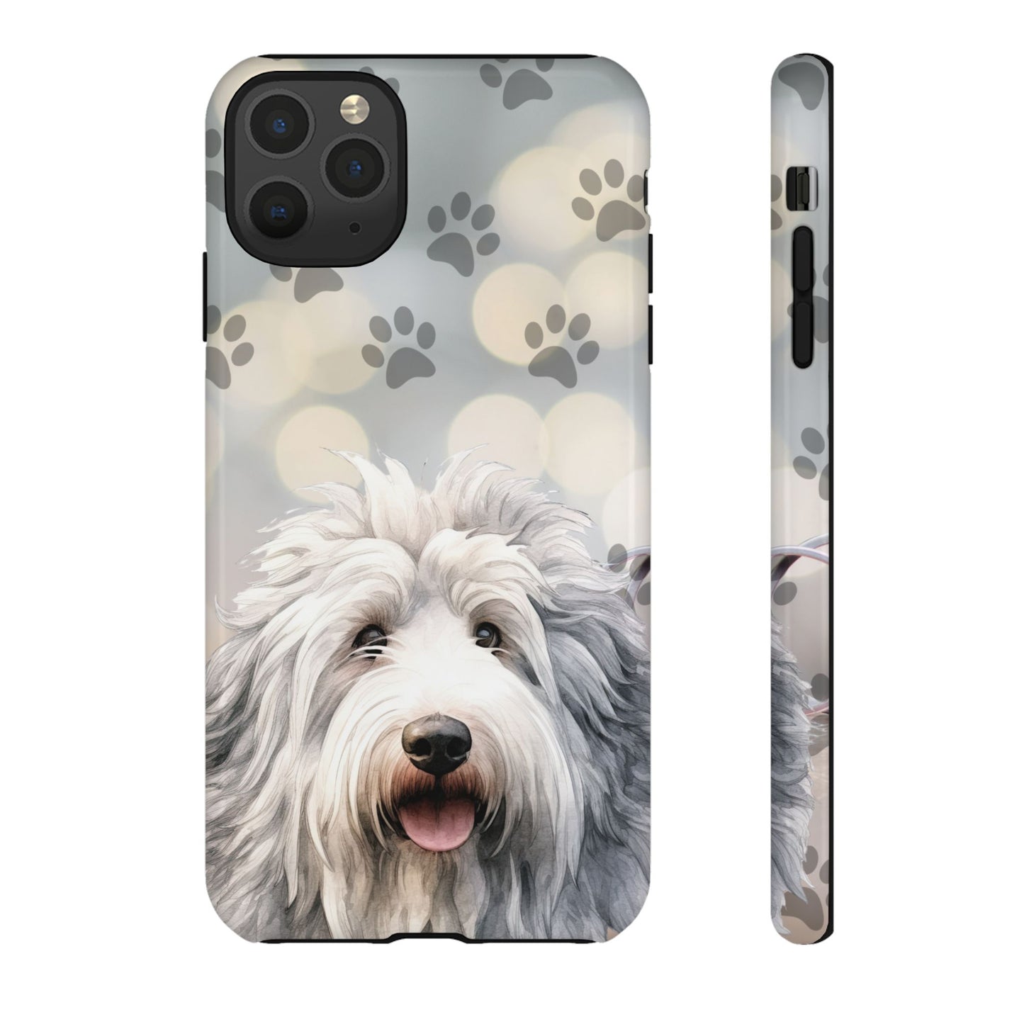 Old English Sheepdog by Tough Cases (Apple iPhone, Samsung Galaxy, and Google Pixel devices)