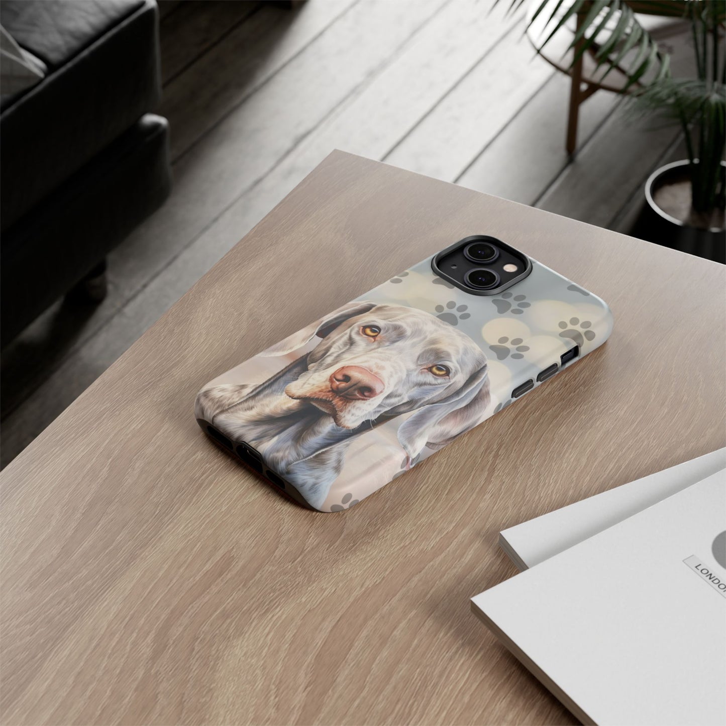 Weimaraner Phone Case by Tough Cases (Apple iPhone, Samsung Galaxy, and Google Pixel)