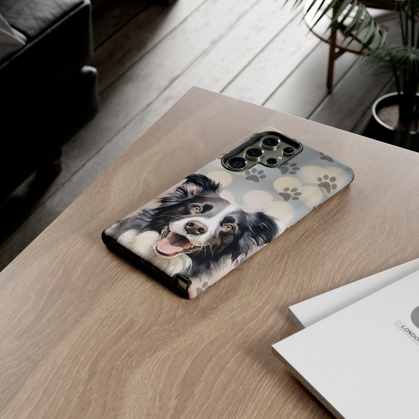 Border Collie Phone Case by Tough Cases (Apple iPhone, Samsung Galaxy, and Google Pixel)