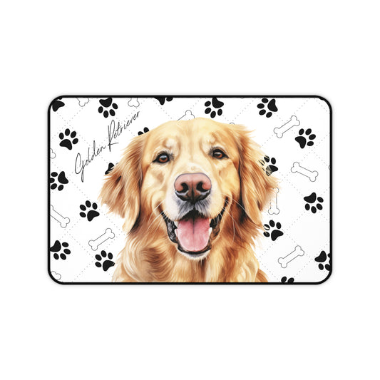 Golden Retriever Desk Mat