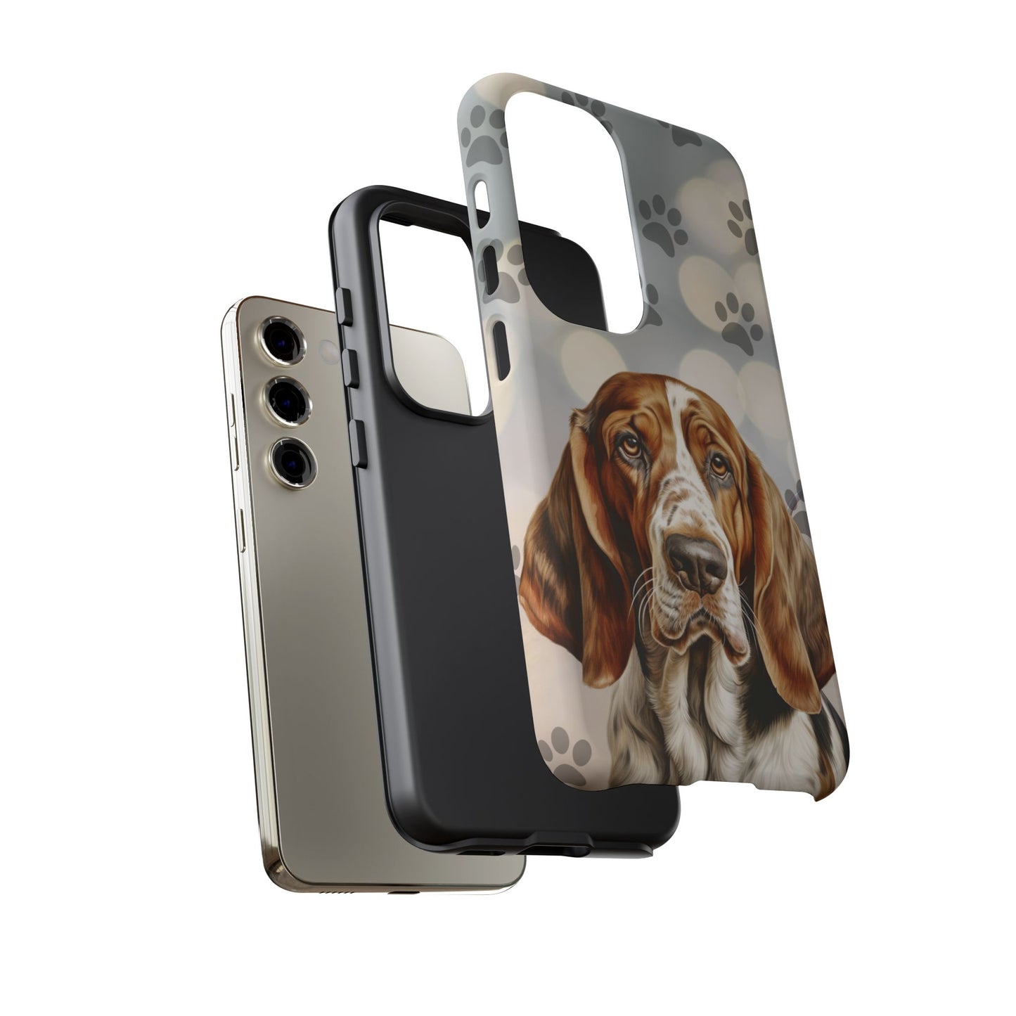 Basset Hound Phone Case by Tough Cases (Apple iPhone, Samsung Galaxy, and Google Pixel)