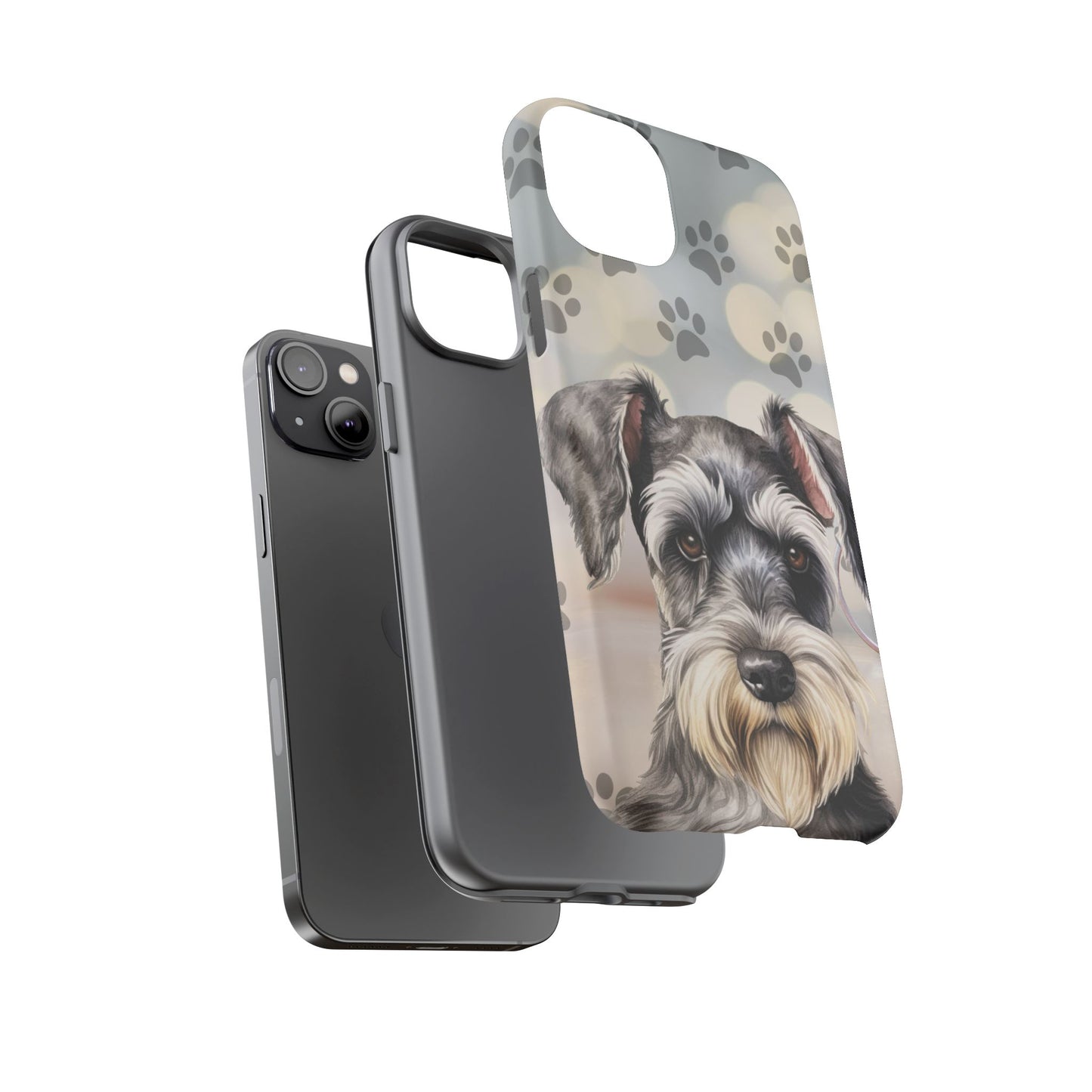 Miniature Schnauzer by Tough Cases (Apple iPhone, Samsung Galaxy, and Google Pixel)