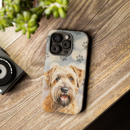Self-Coated Wheaten Terrier by Tough Cases (Apple iPhone, Samsung Galaxy, and Google Pixel)