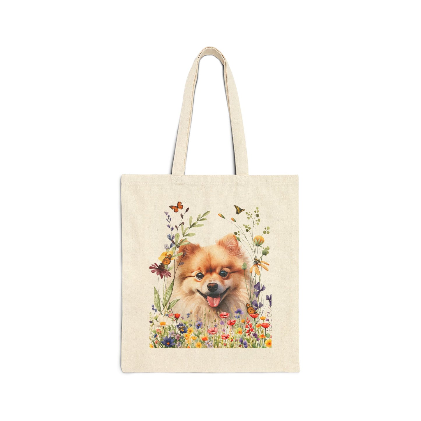 Pomeranian Canvas Tote Bag